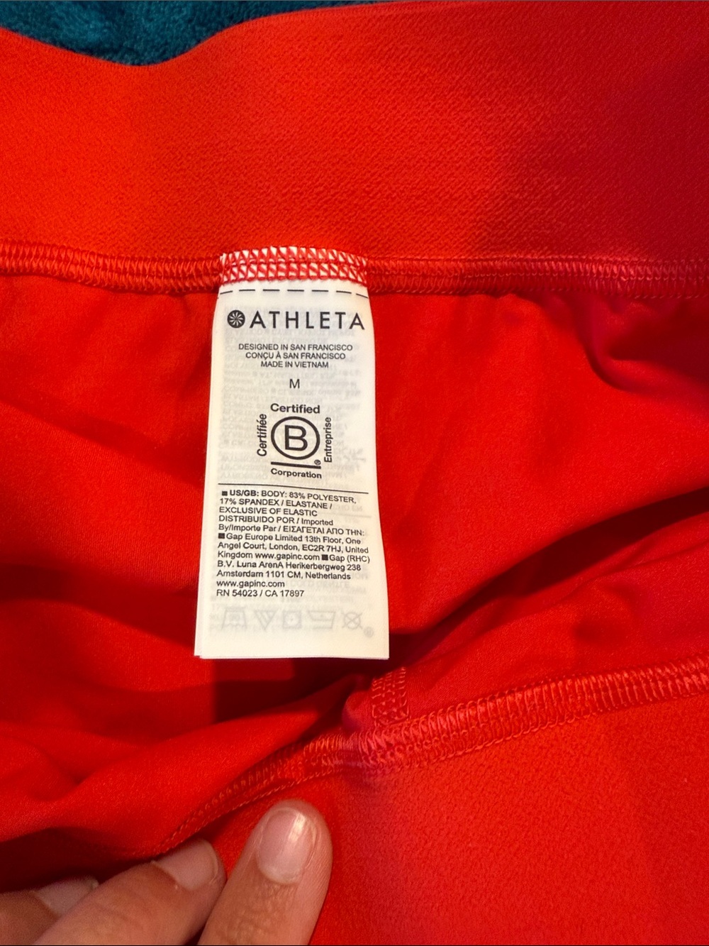 Athleta Ace Advantage Bright Red Athletic Skort with Elastic Waistband - Picture 3 of 5